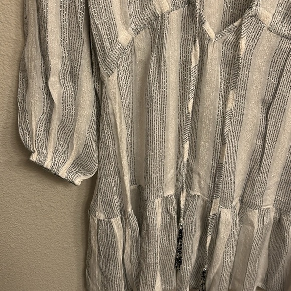 Blue Island Women Vertical Striped Swimsuit Cover Up Size XS - Picture 3 of 8